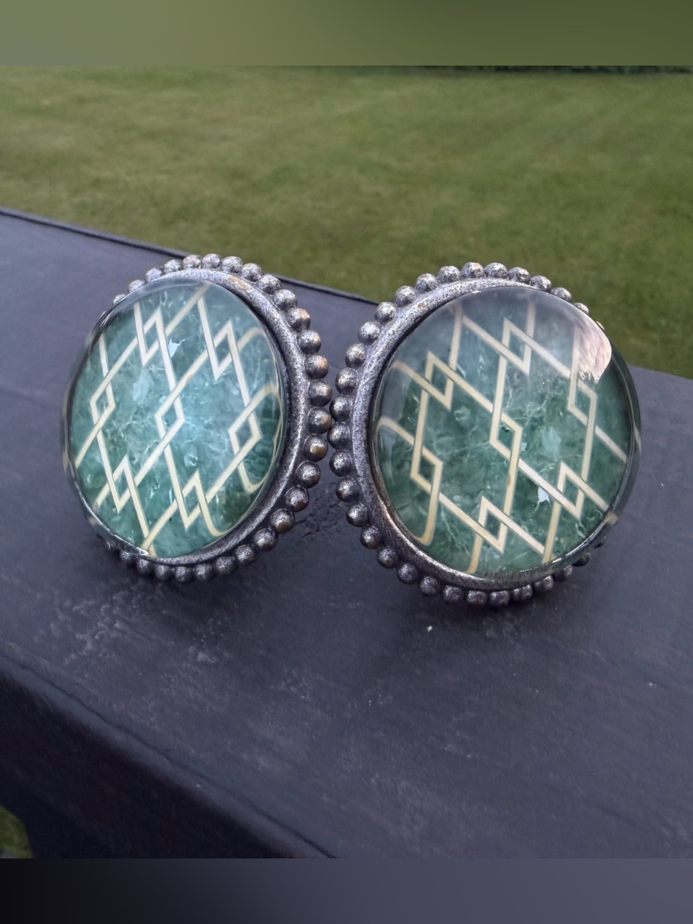 Unique Glass Dresser Knobs - Includes 2